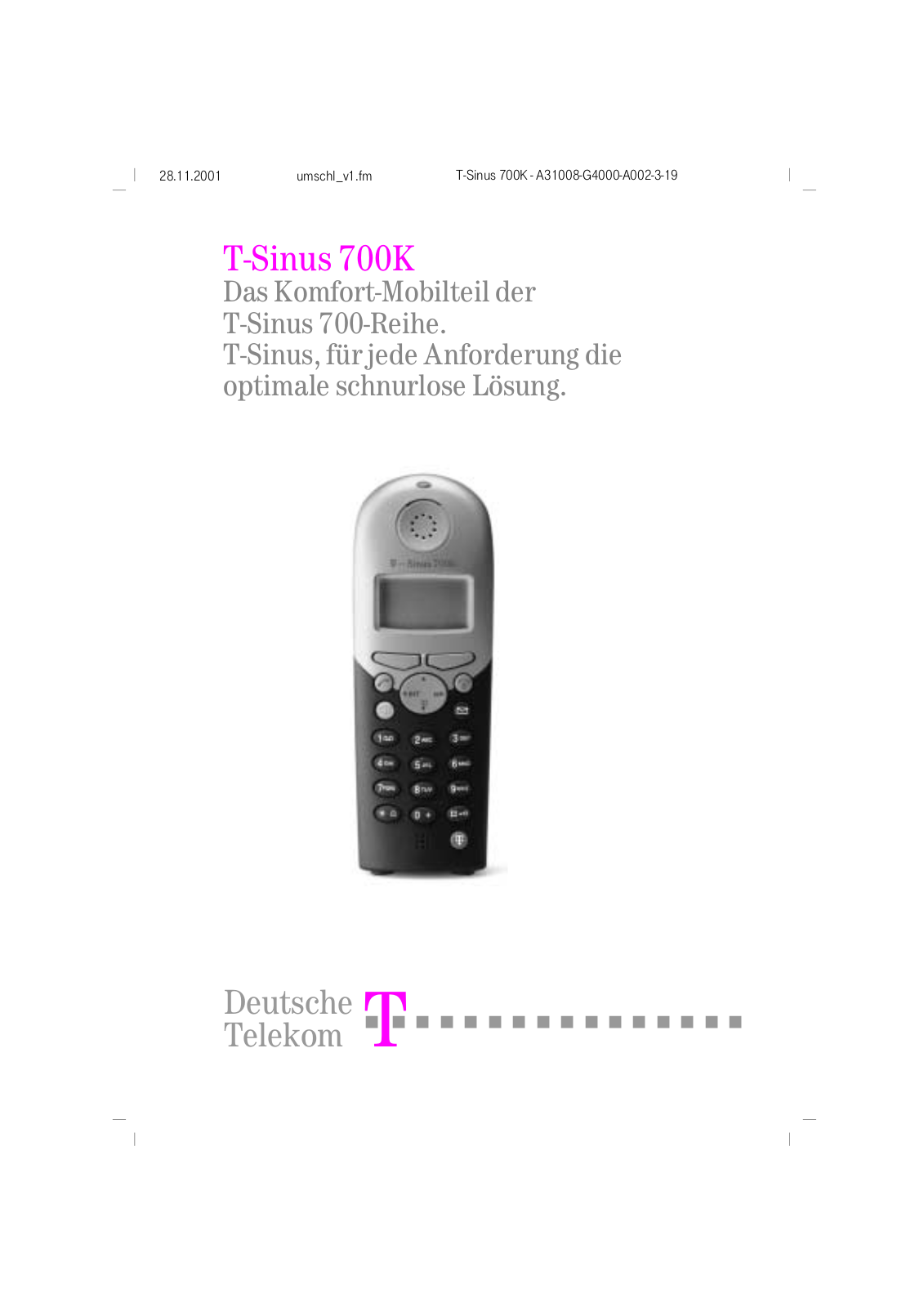 Telekom T-Sinus 700K User Manual