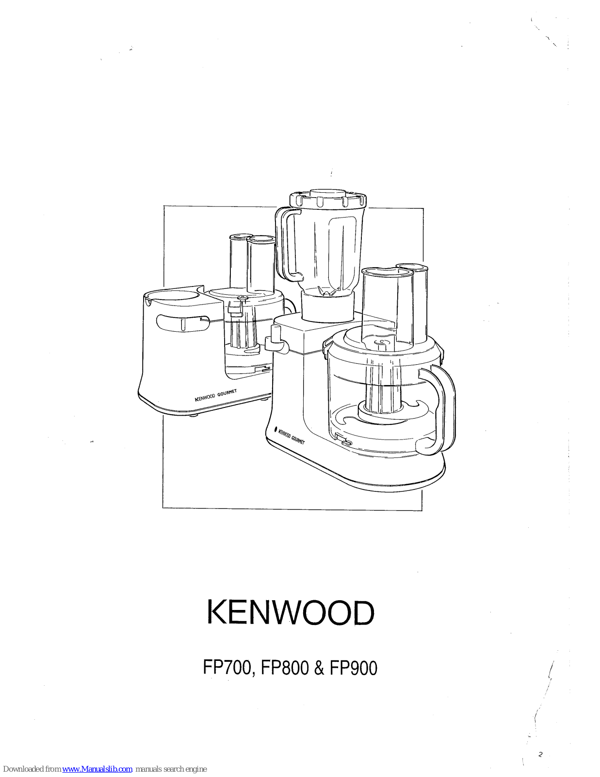 Kenwood FP700, FP800, FP900 Instruction Manual