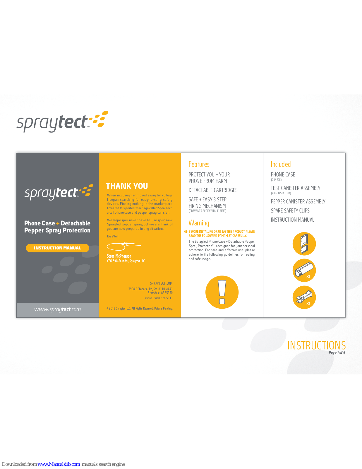 SprayTECH 79199WH Instruction Manual