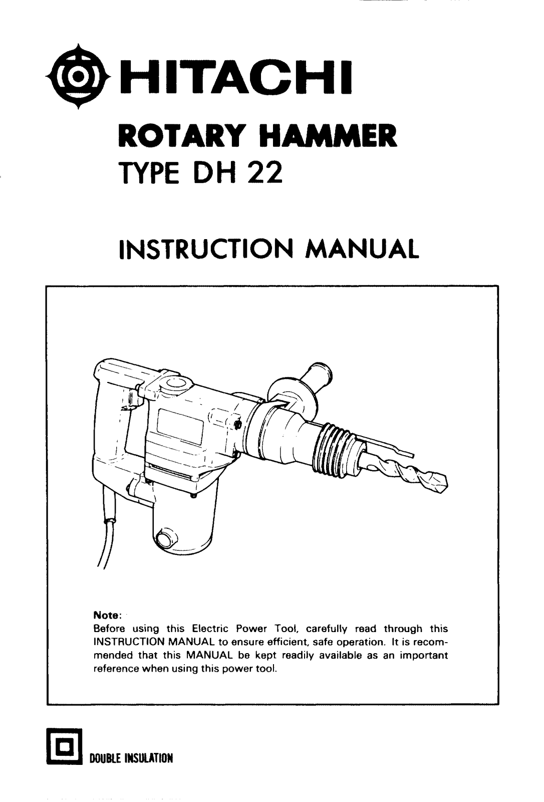 Hitachi DH22 User Manual