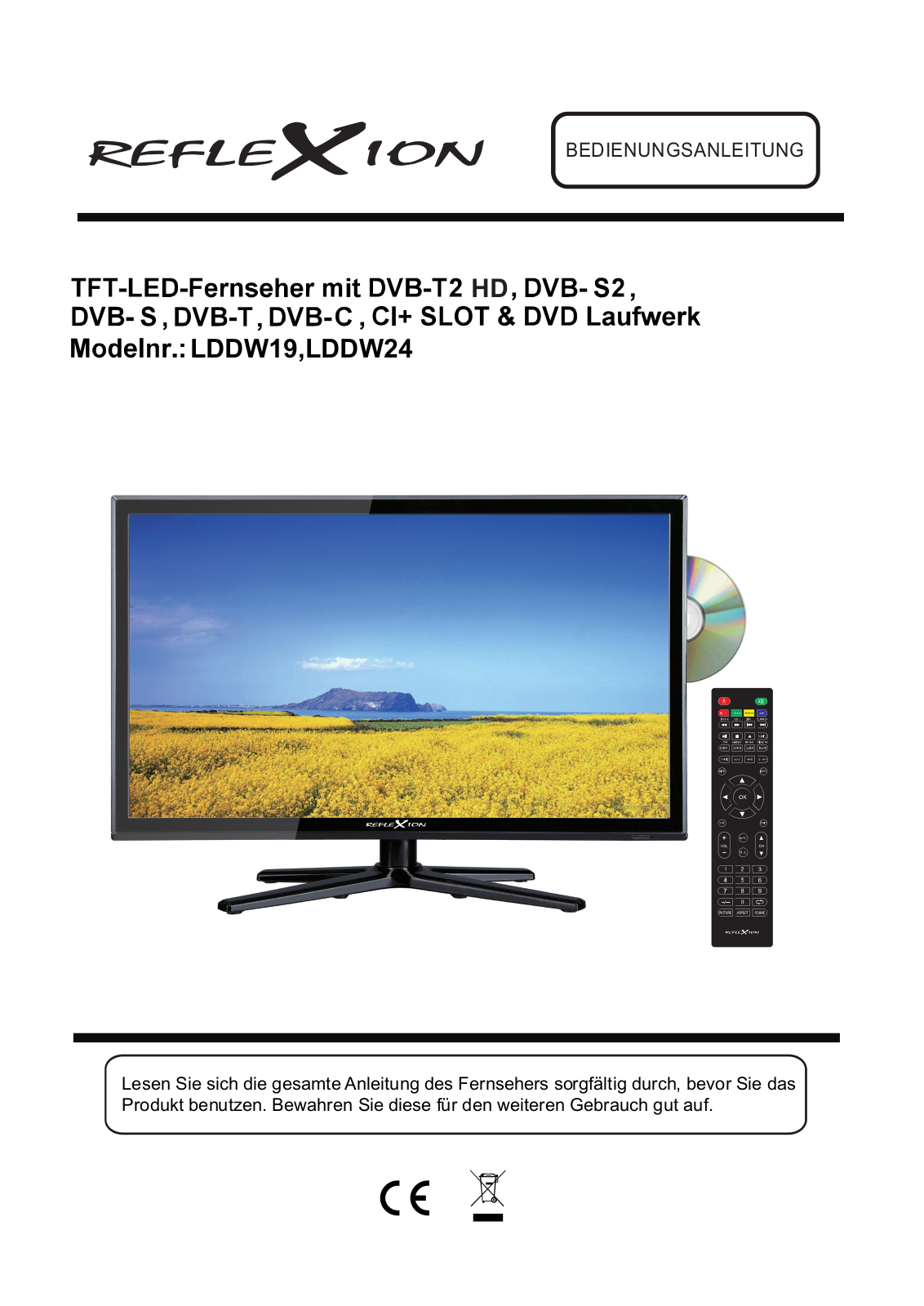 Reflexion LEDW19, LEDW24 User manual