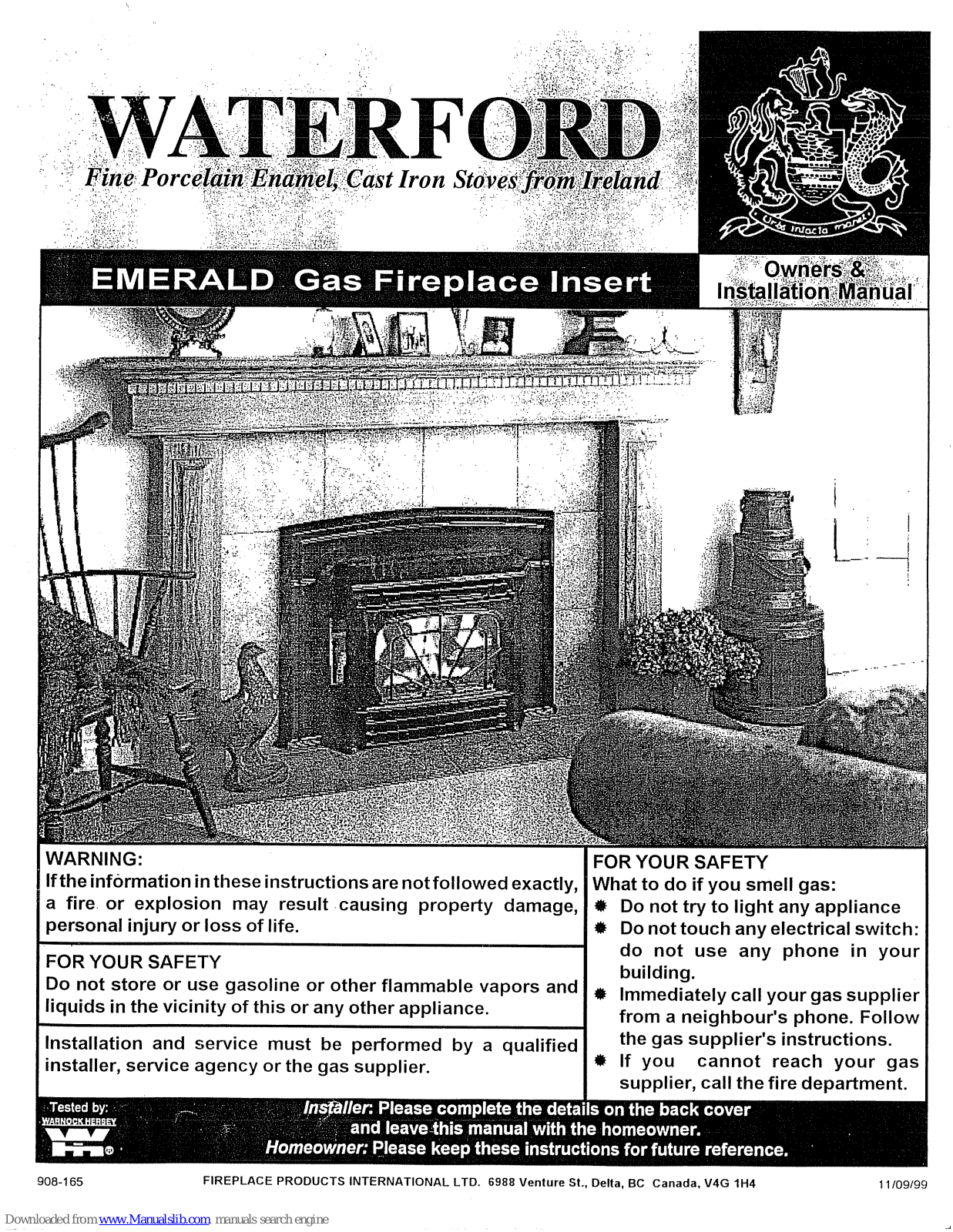 Waterford Emerald Owners & Installation Manual