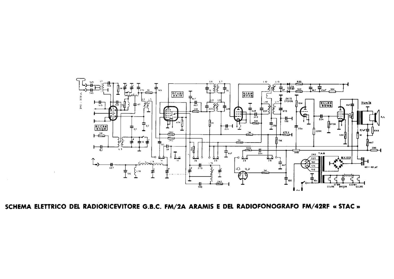 GBC fm 2a, fm 42rf schematic