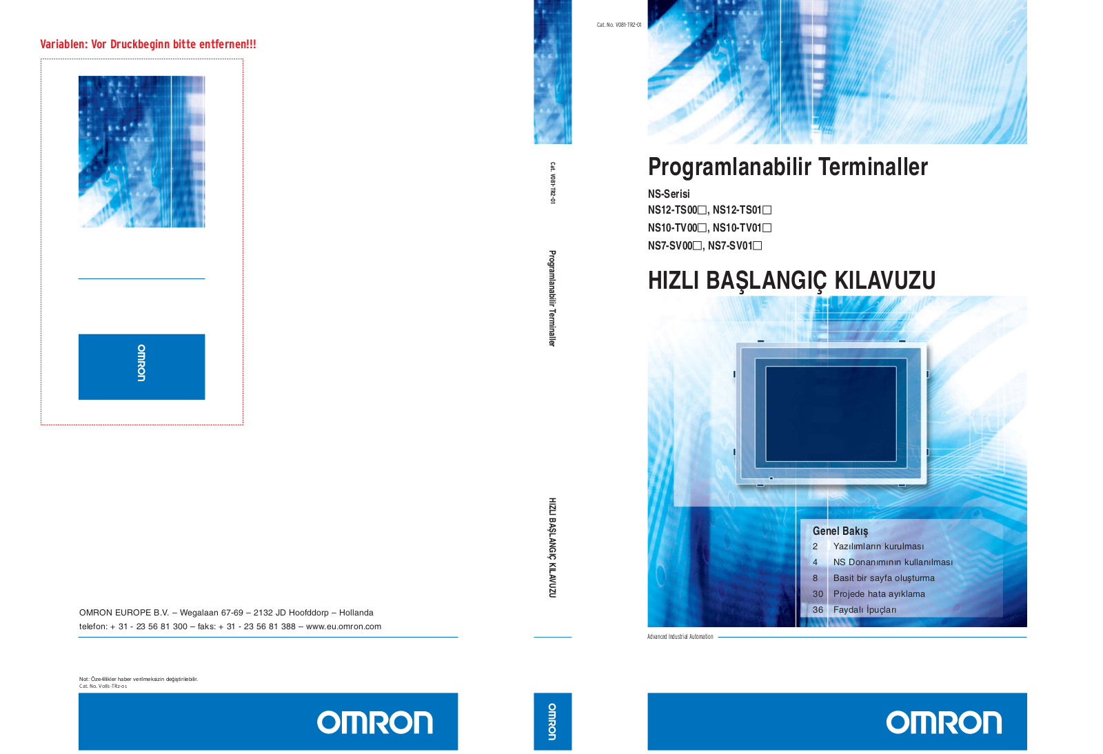 Omron NS series User Manual