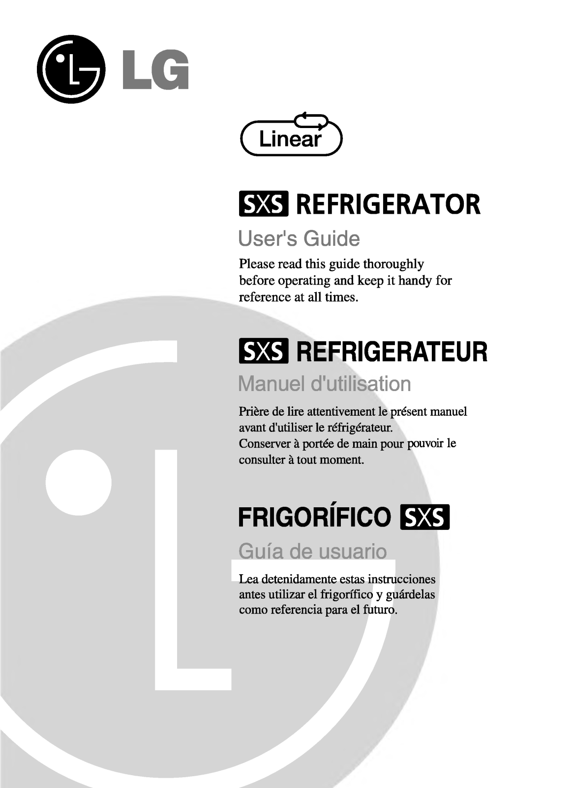 LG GR-L2177BTV User Manual