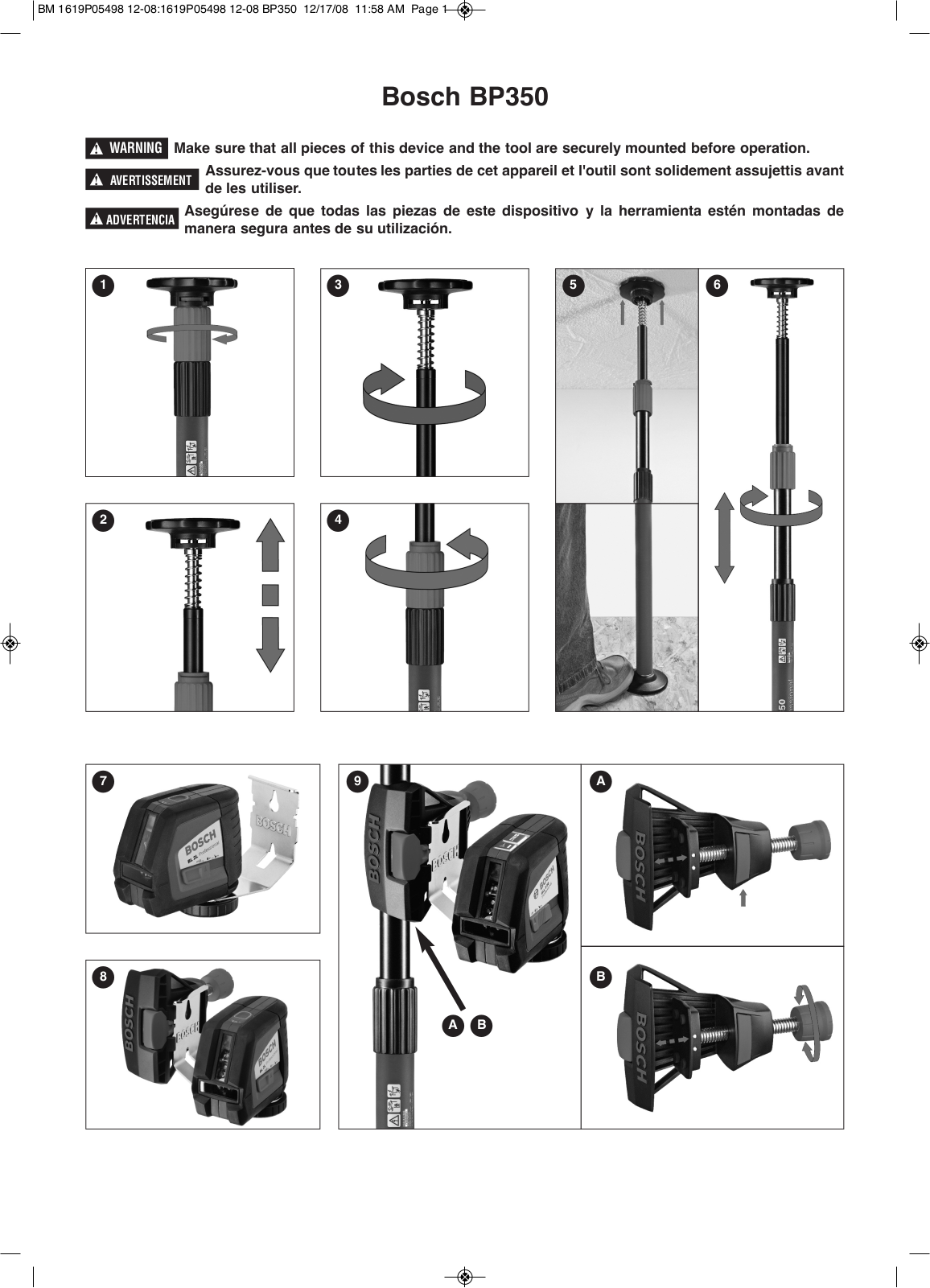 Bosch BP350 User Manual