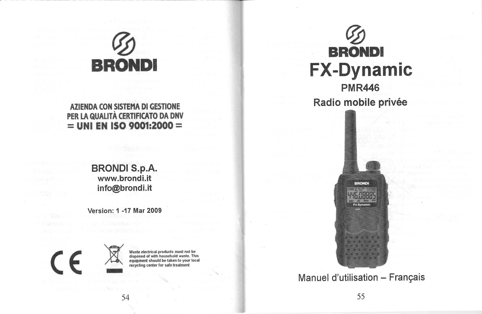 BRONDI FX DYNAMIC User Manual