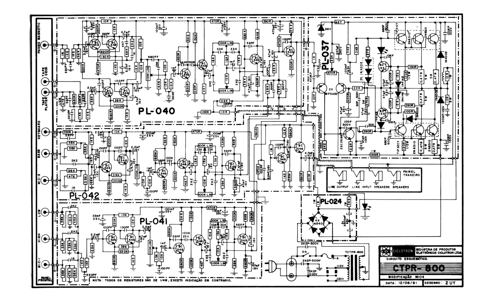 CICLOTRON CTPR 800 Service Manual