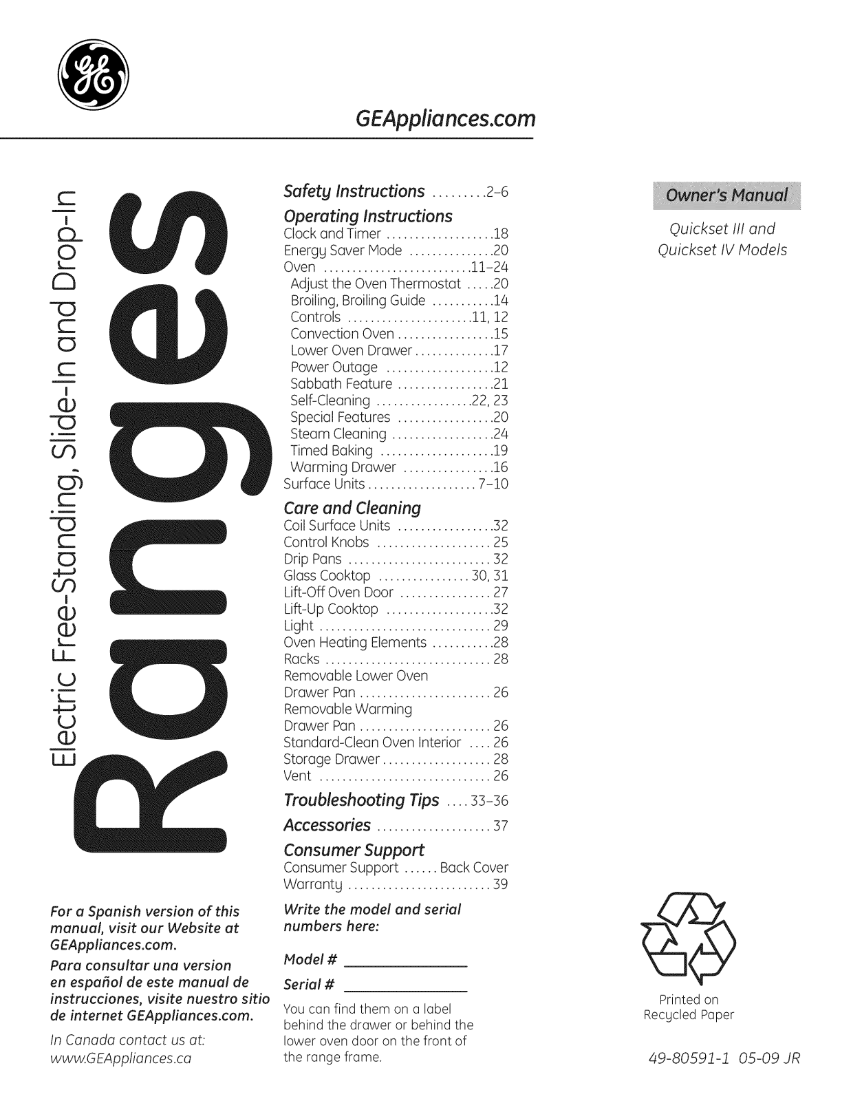 GE JDP39DN4WW, JDP39DN4CC, JDP39DN4BB, JDP39DN3WW, JDP39DN3CC Owner’s Manual - ManualMachine.com