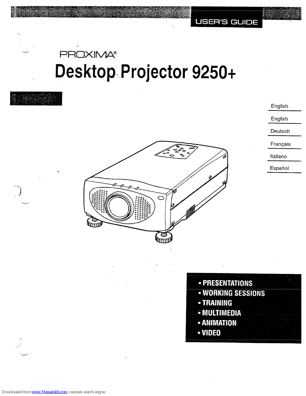 Proxima 9250+ User Manual