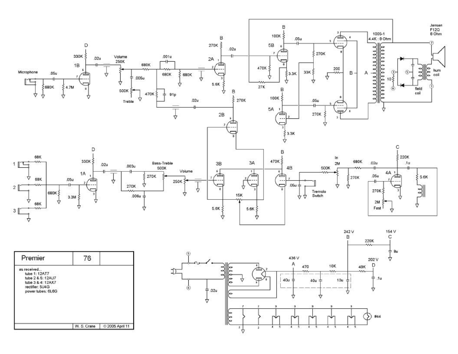 Premier 76 schematic - ManualMachine.com