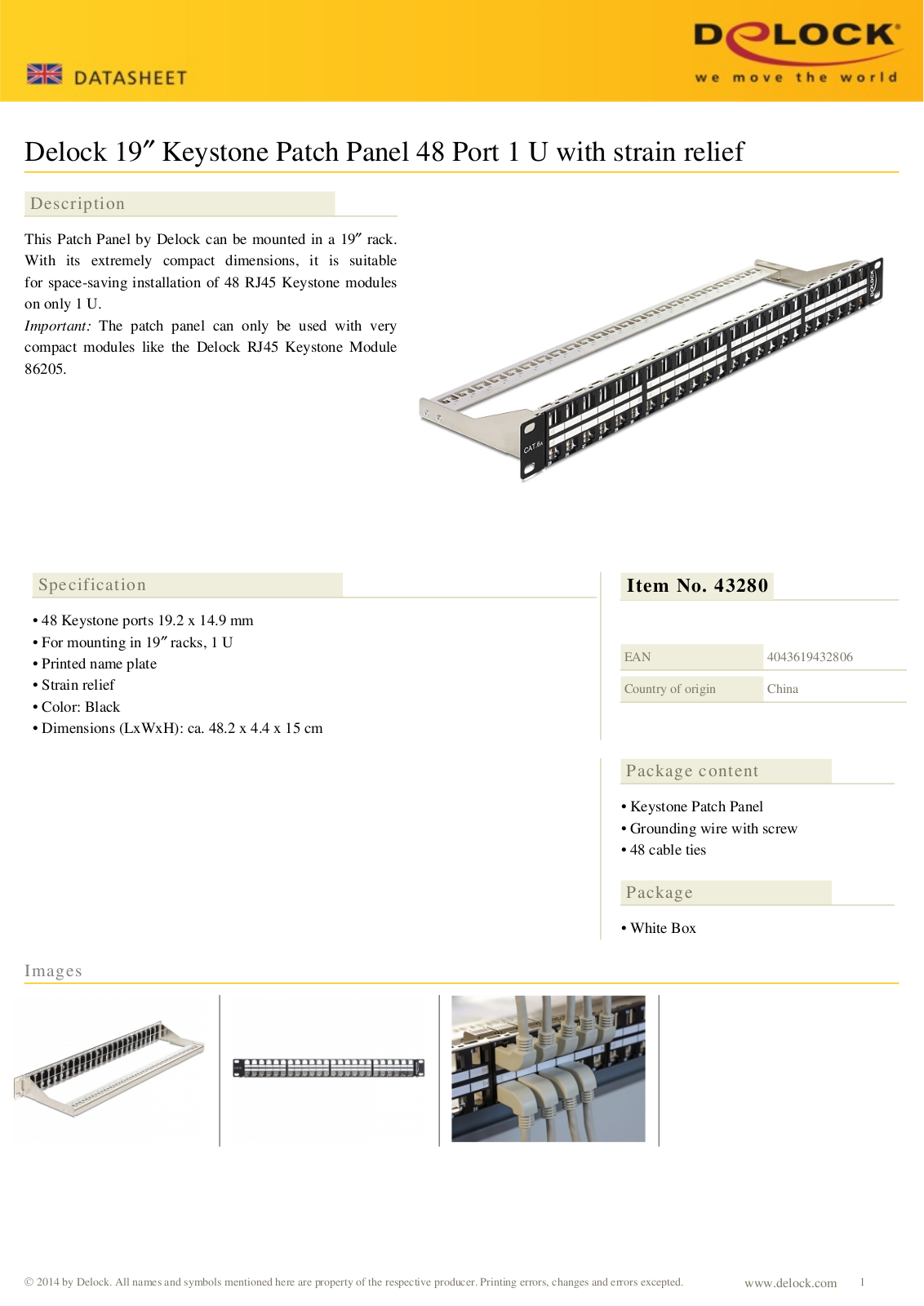 DELOCK 43280 Datasheet - ManualMachine.com