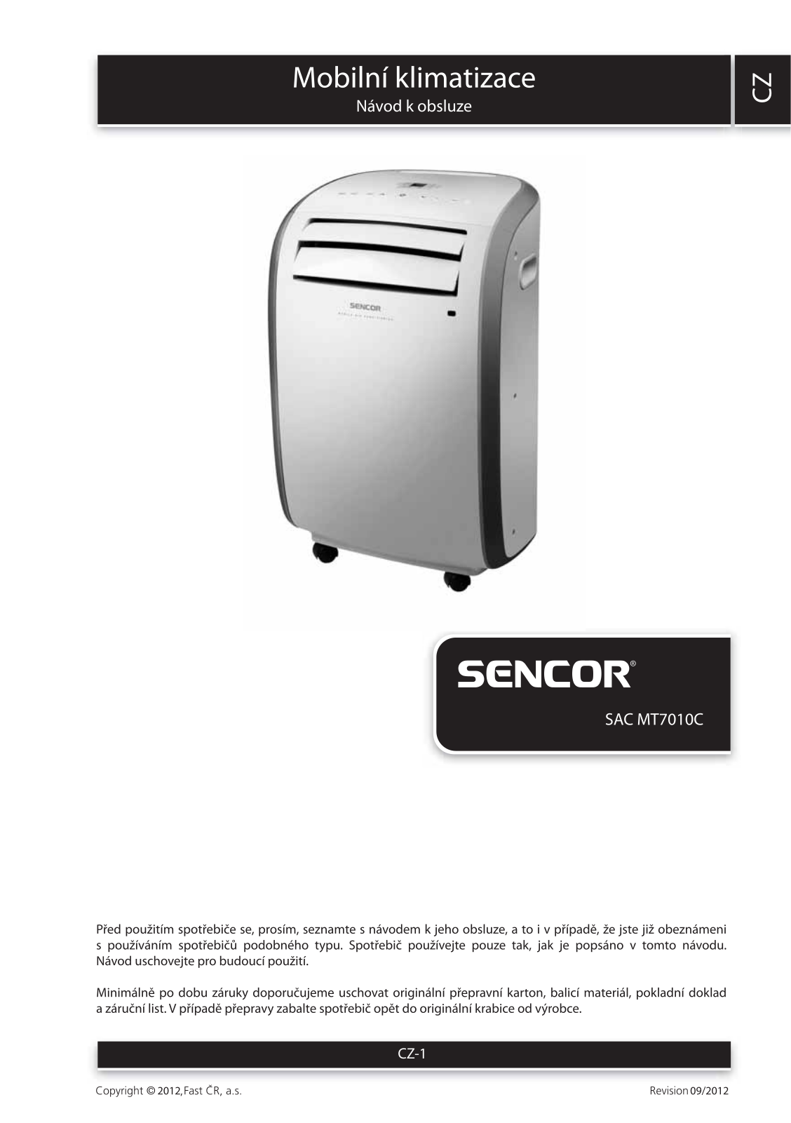 Sencor MT7010C User Manual