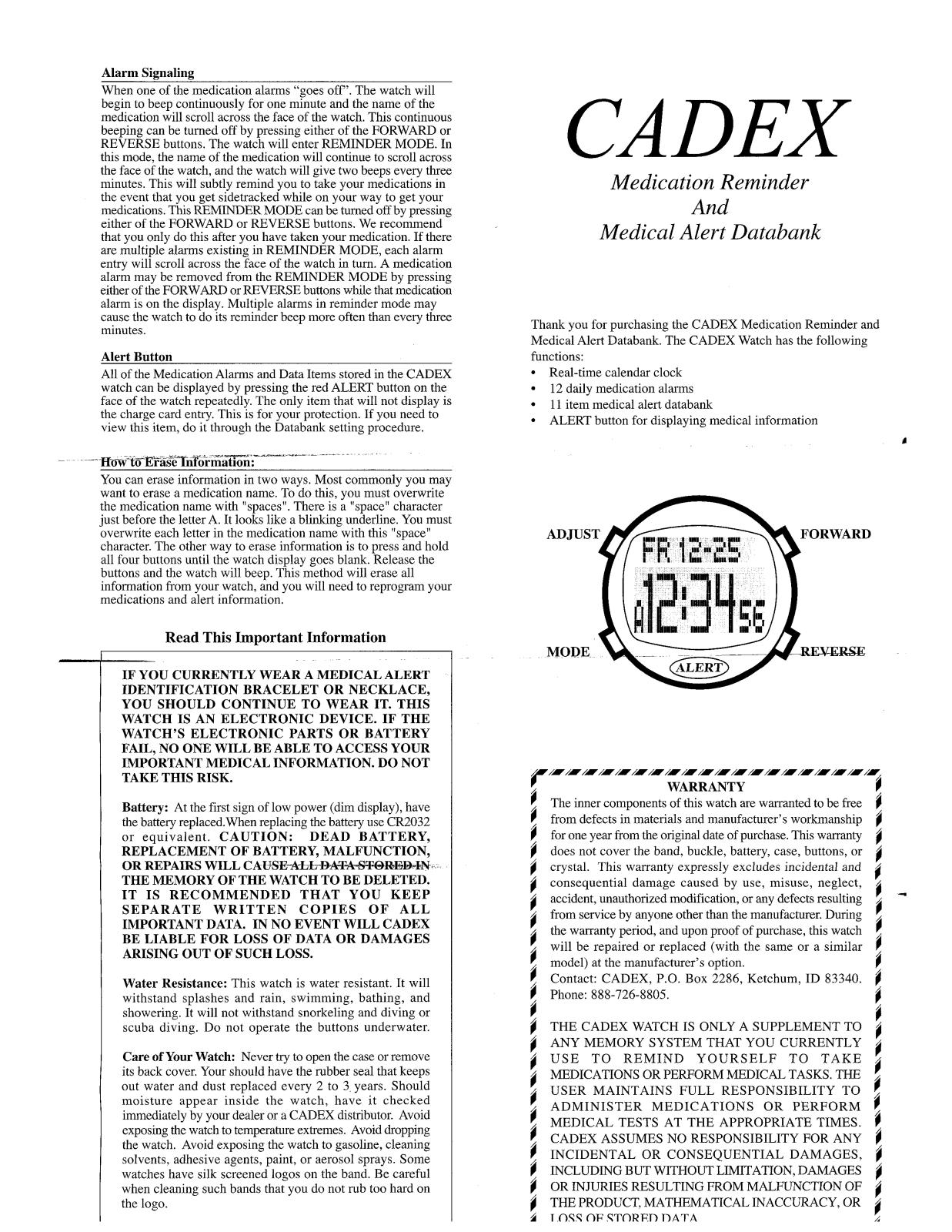 E-PIL CADEX User Manual