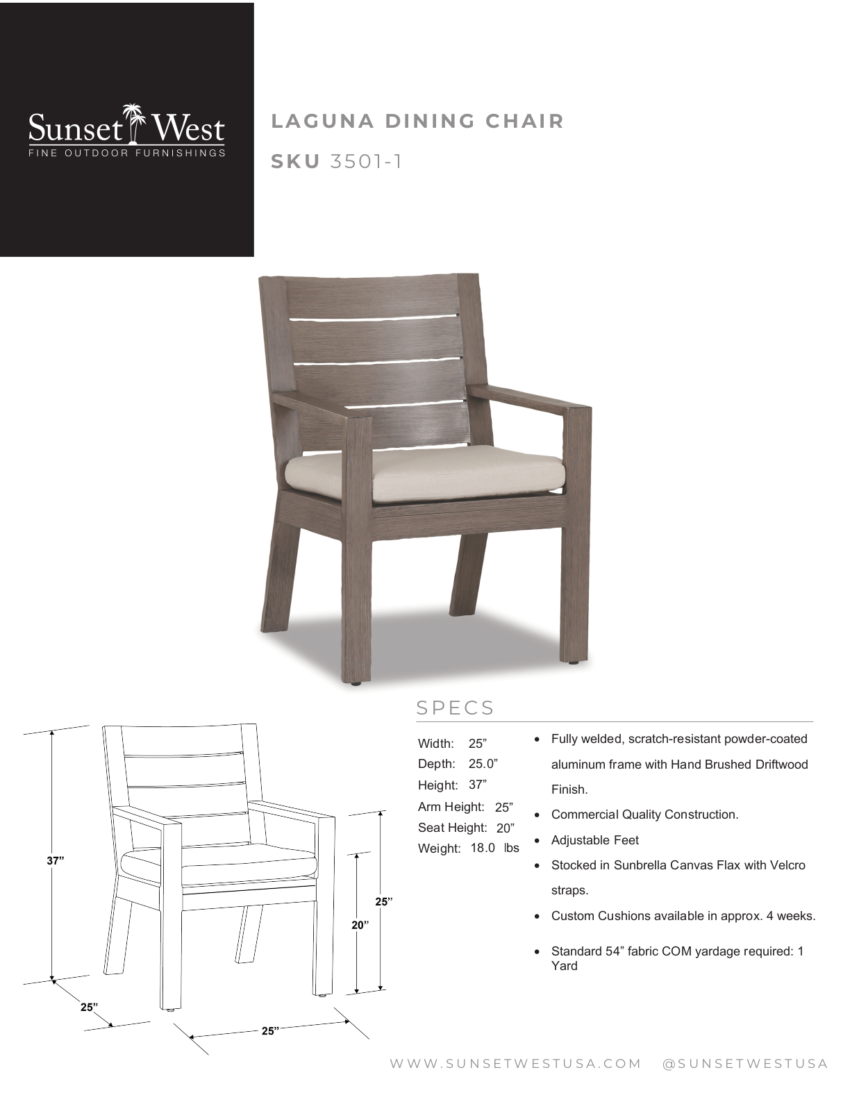 Sunset West XSW1550 Specifications - ManualMachine.com