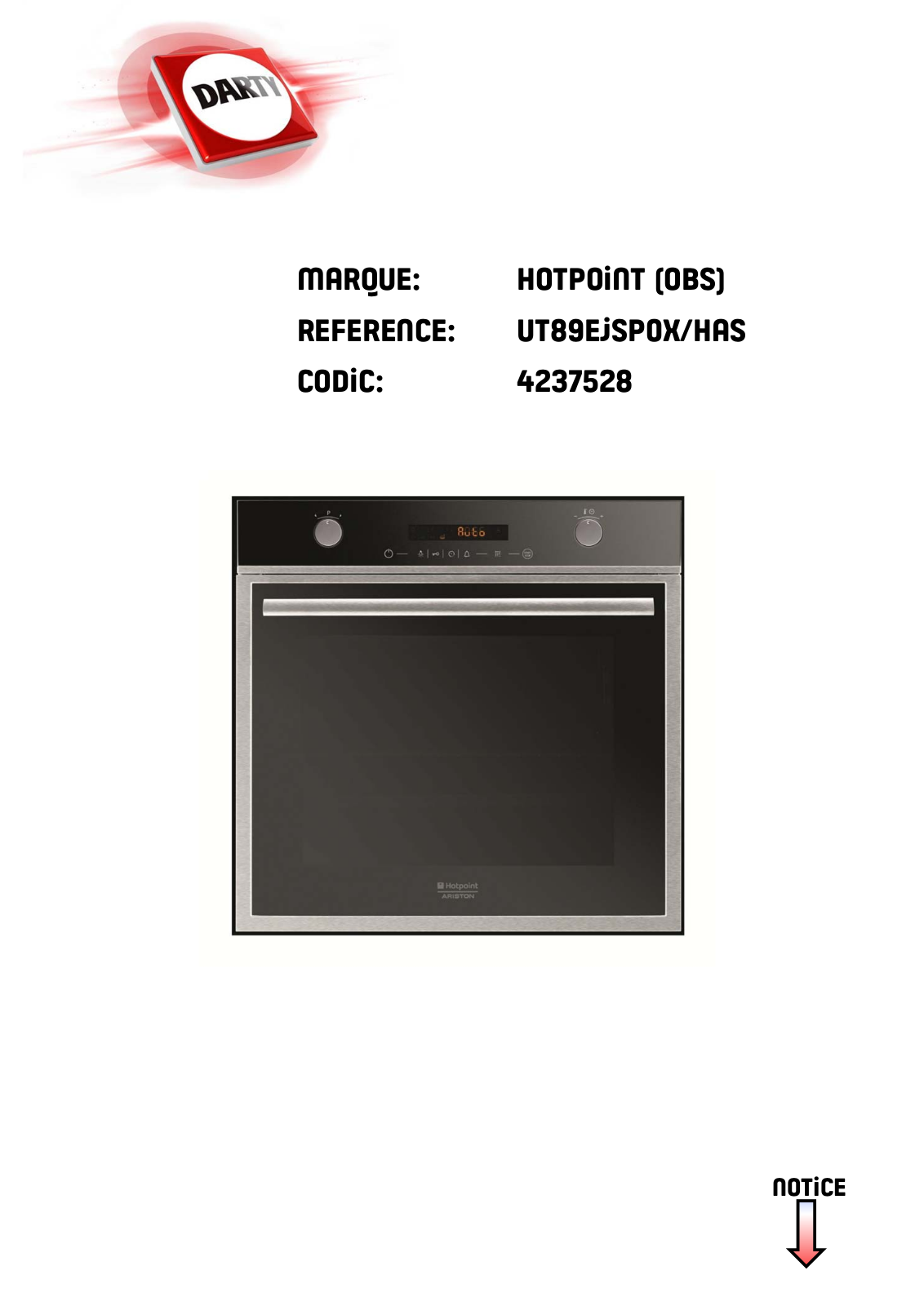 Hotpoint UT 89EJ P O X /HA User Manual