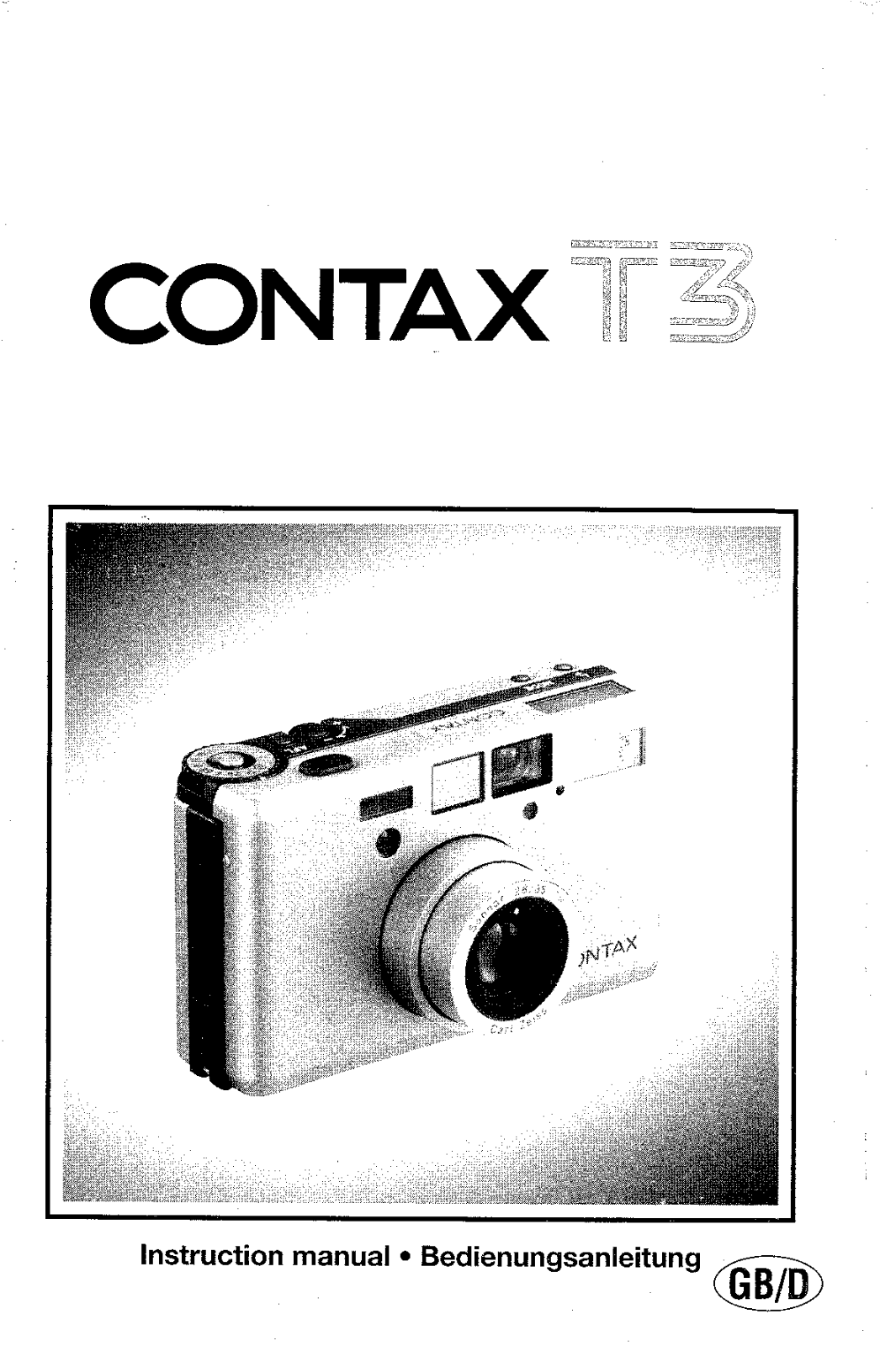 Contax T3 User Manual