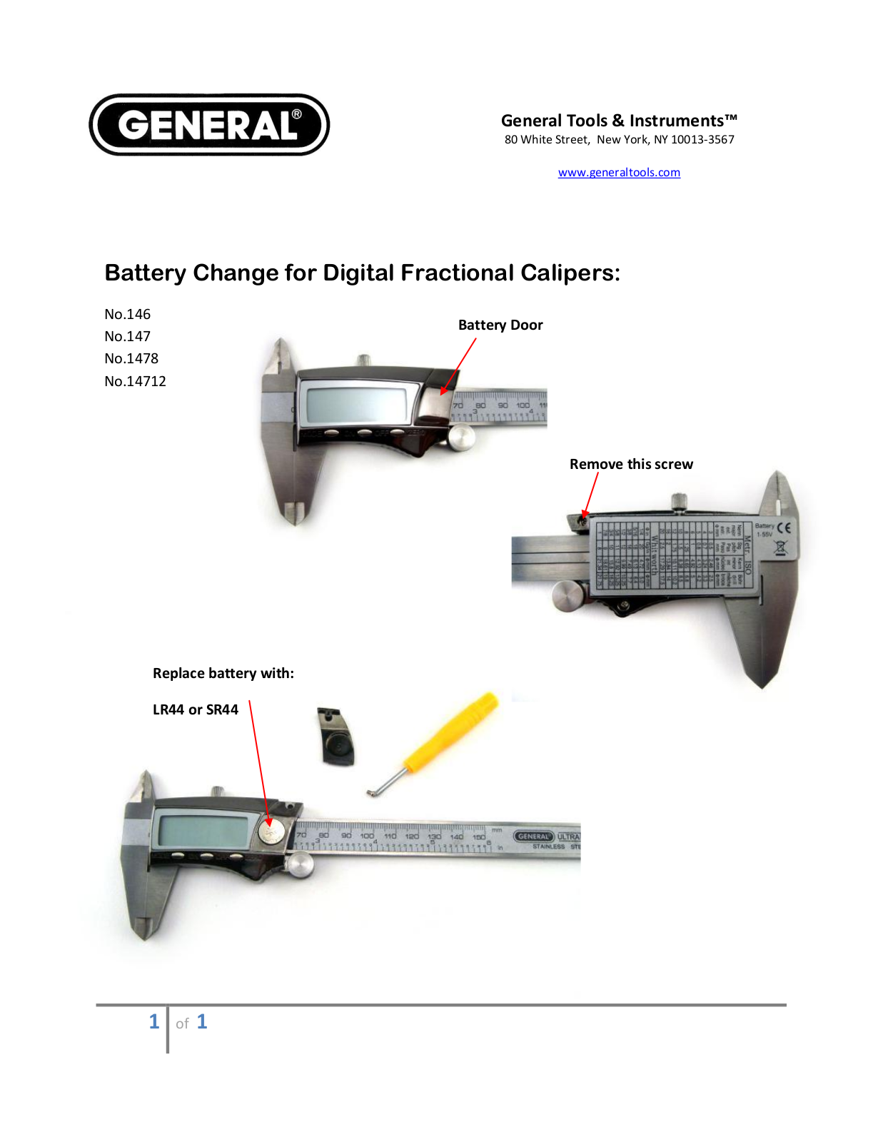 General Tools 14712 User Manual