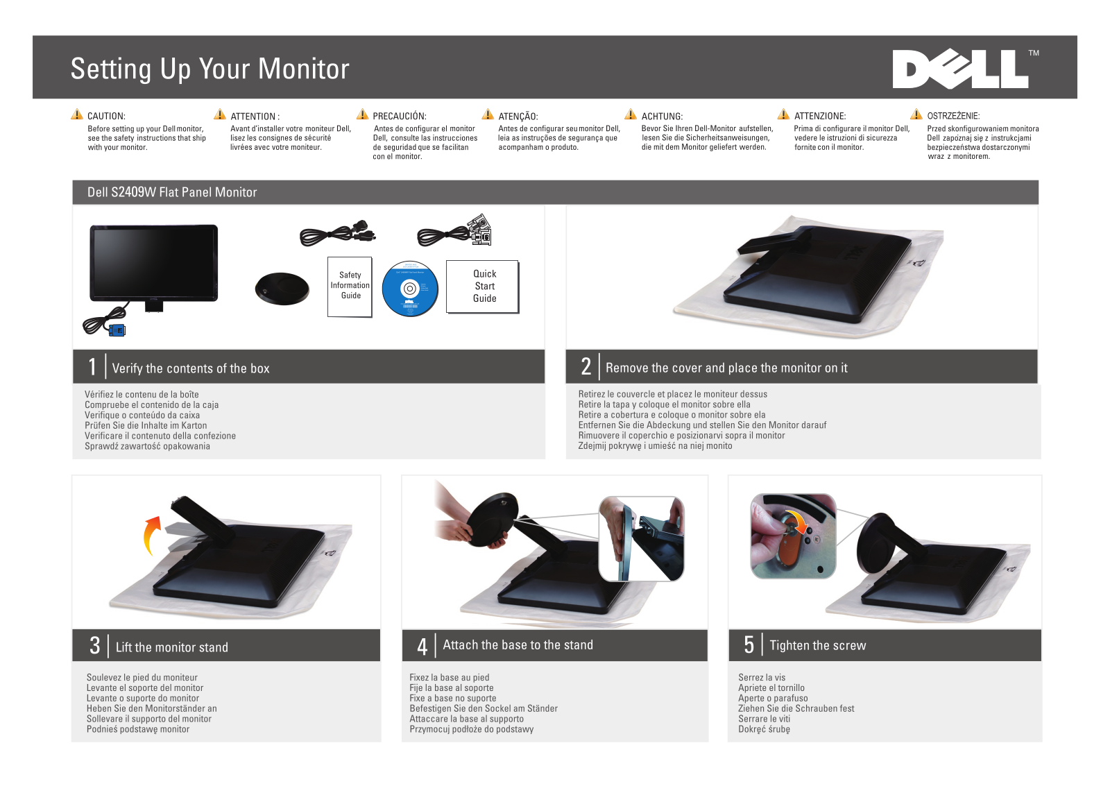 Dell S2409W, X702D User Manual