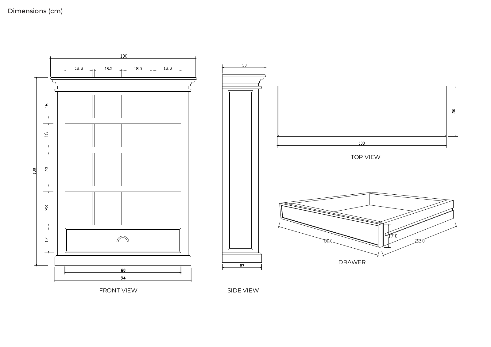 Sand & Stable BCMH1694 Dimensions - ManualMachine.com