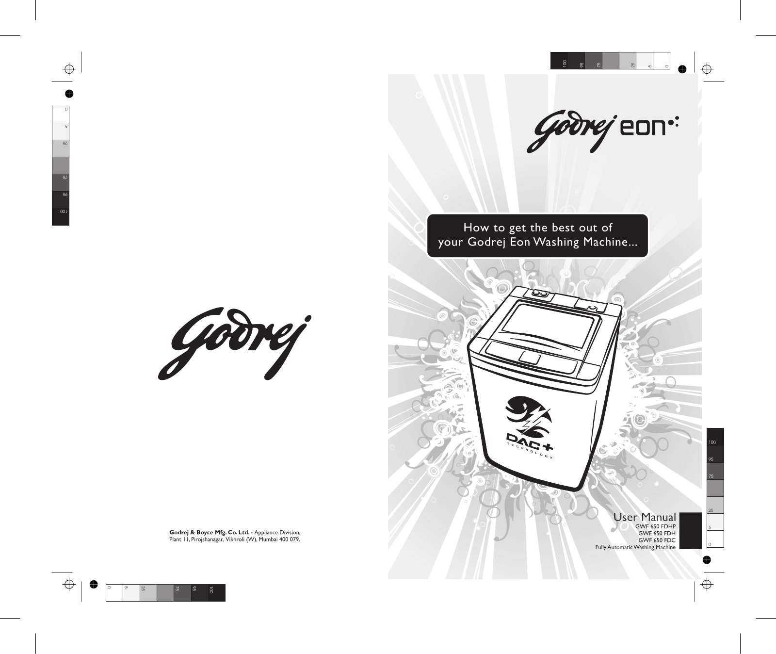 Godrej EON GWF 650 FDH, EON GWF 650 Fdhp, EON GWF 650 FDC User Manual