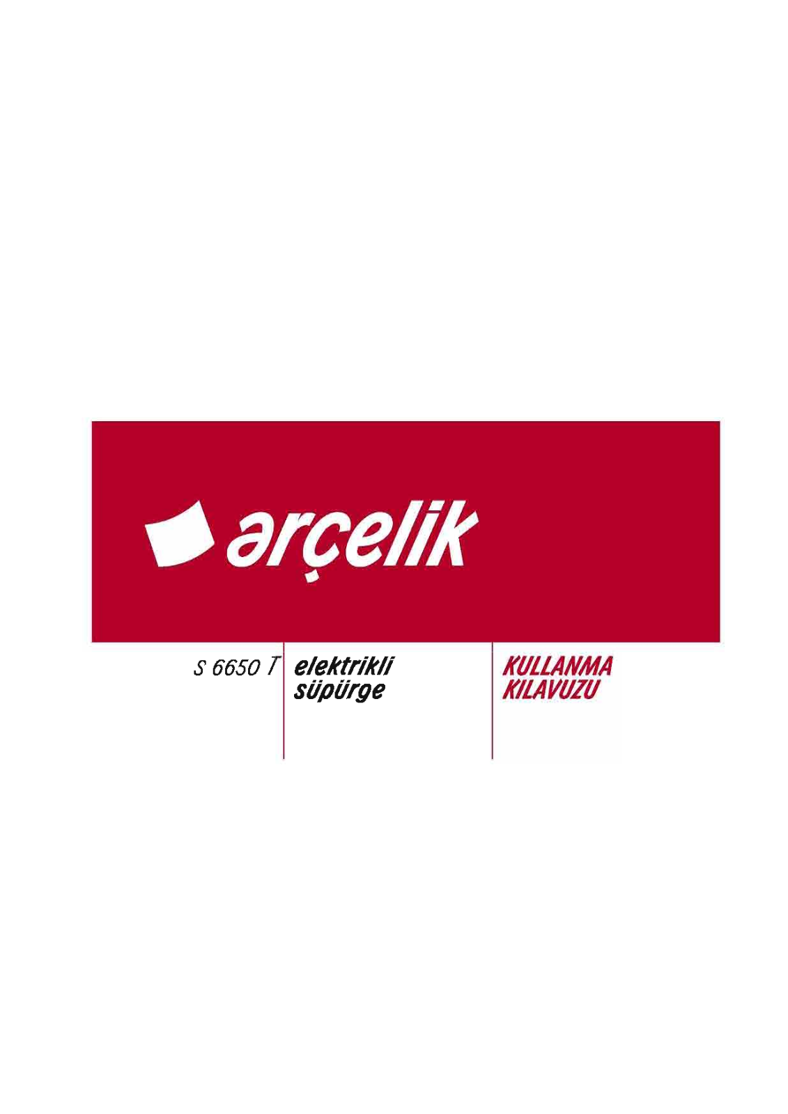 Arçelik S6650T User manual