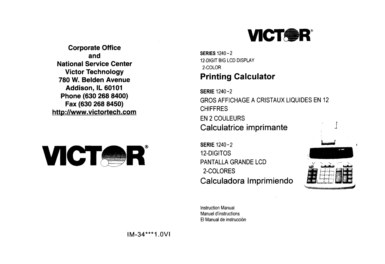 Victor Technology 1240-2 User Manual