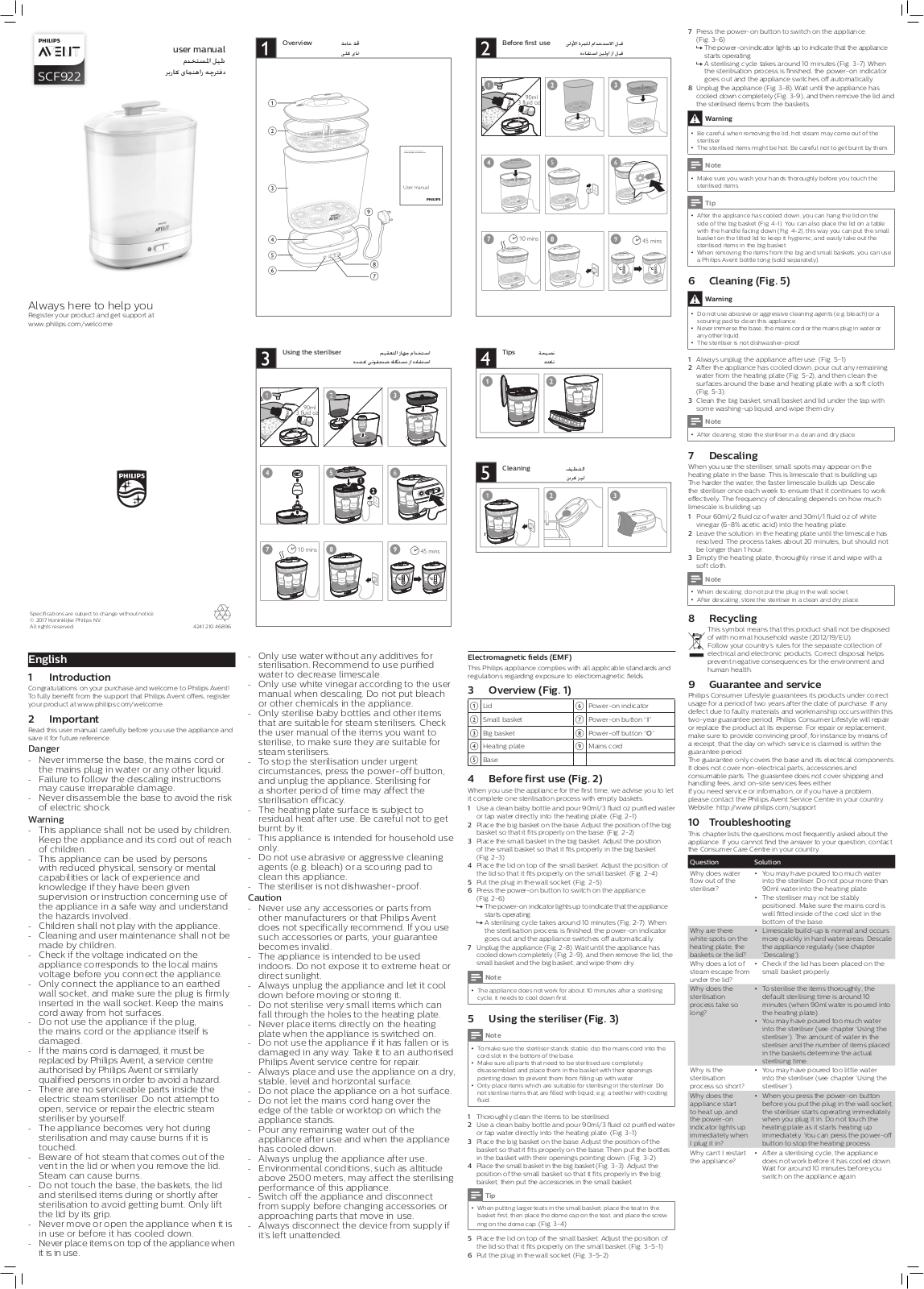 Philips SCF922 User Manual