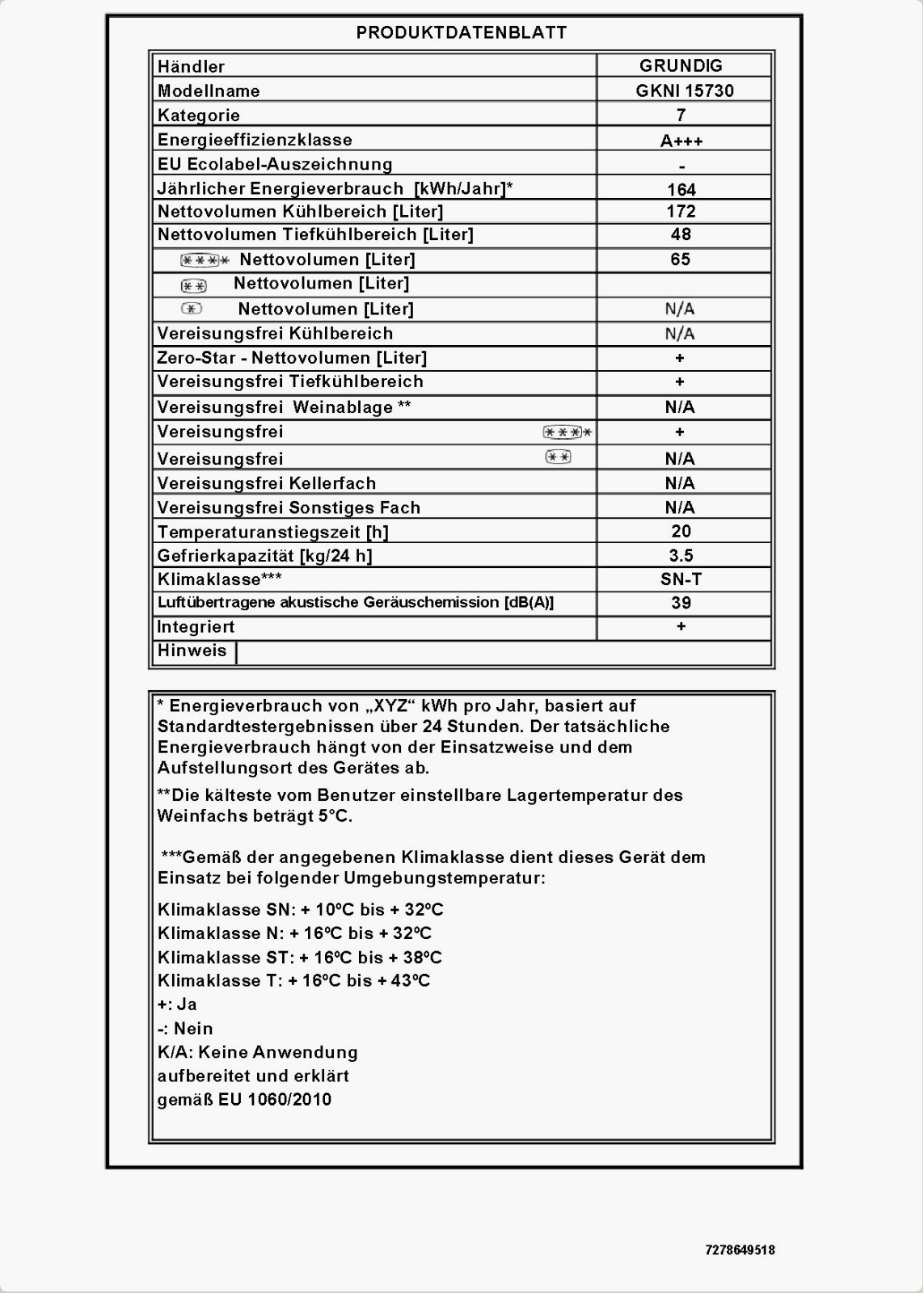 Grundig GKNI 15730 Service Manual