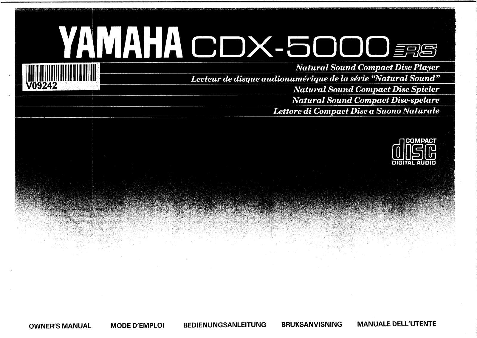 Yamaha CDX-5000 Owners Manual