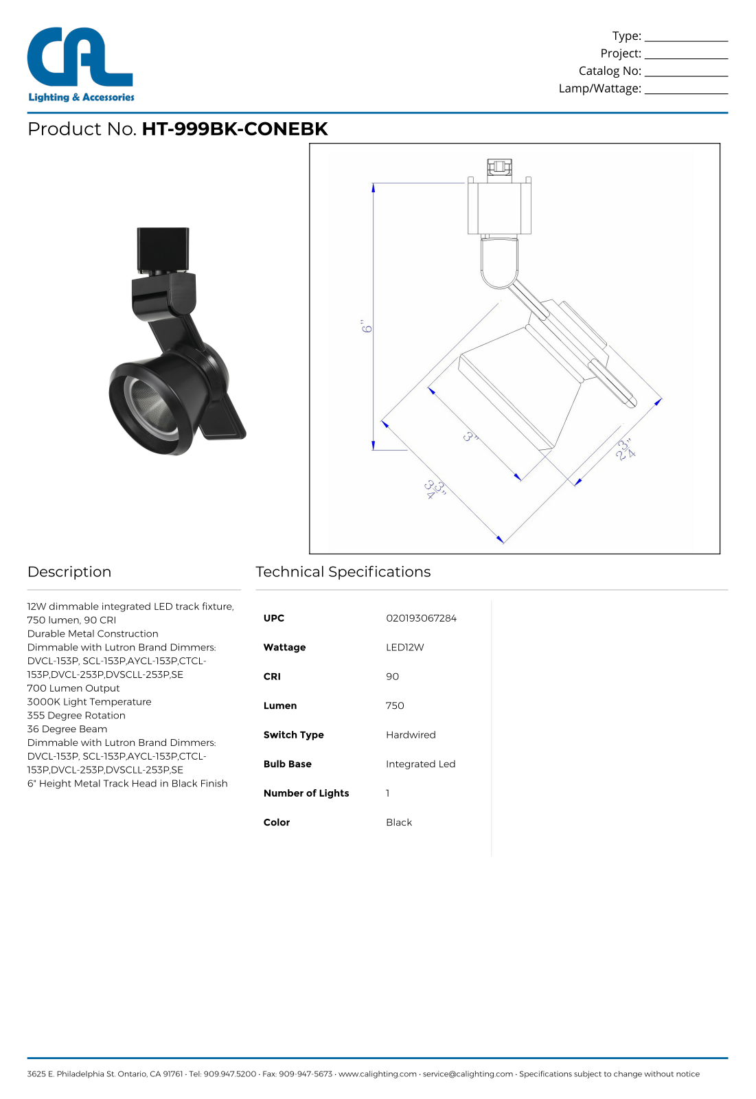 Cal Lighting CG10798 Specifications - ManualMachine.com