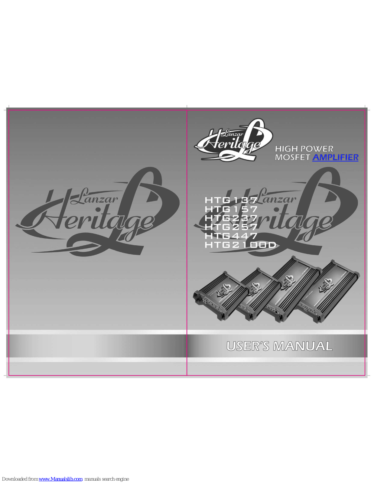 Lanzar HTG257, HTG447, HTG2100D, HTG157, HTG237 User Manual - ManualMachine.com