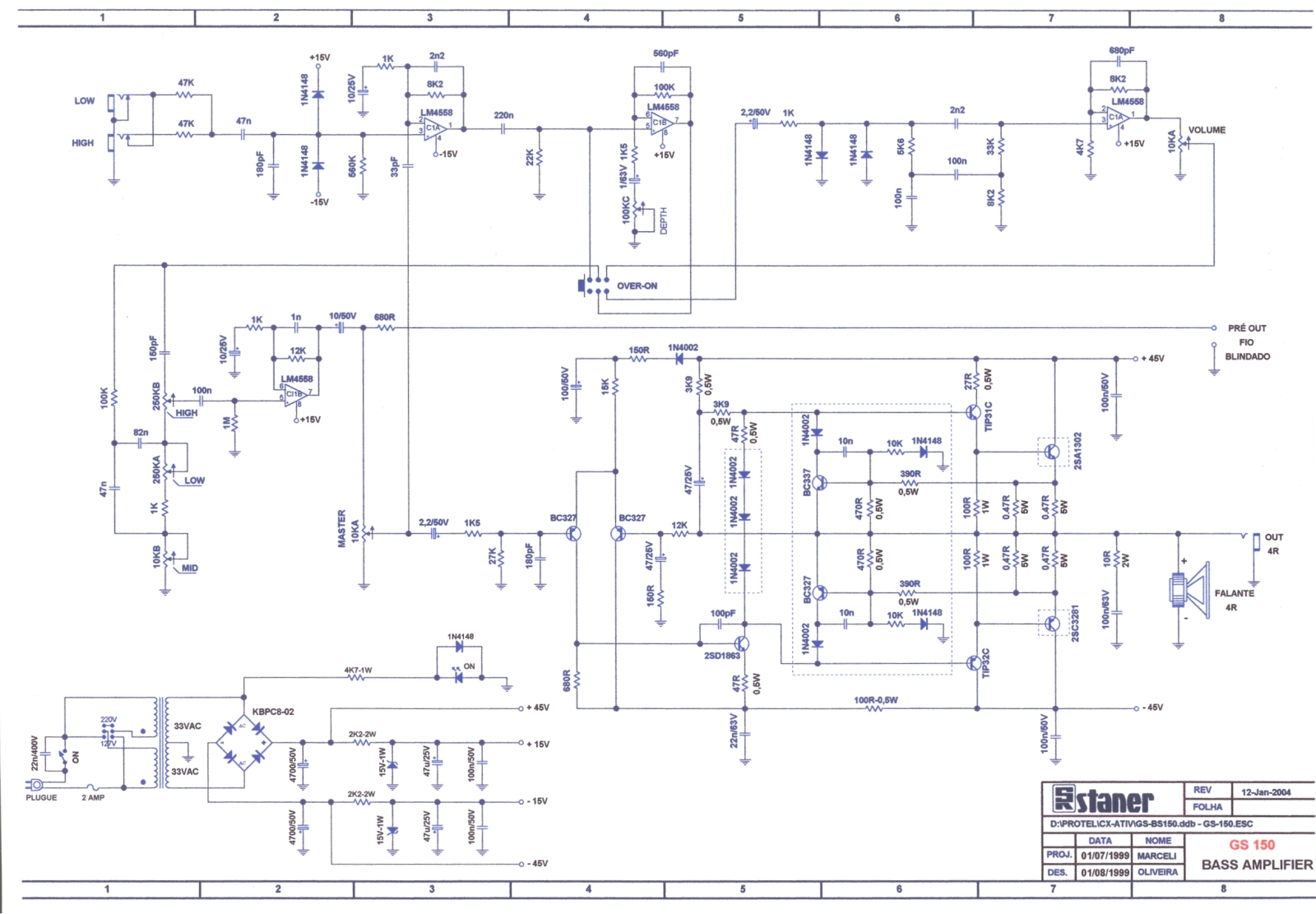 Staner GS150 Schematic