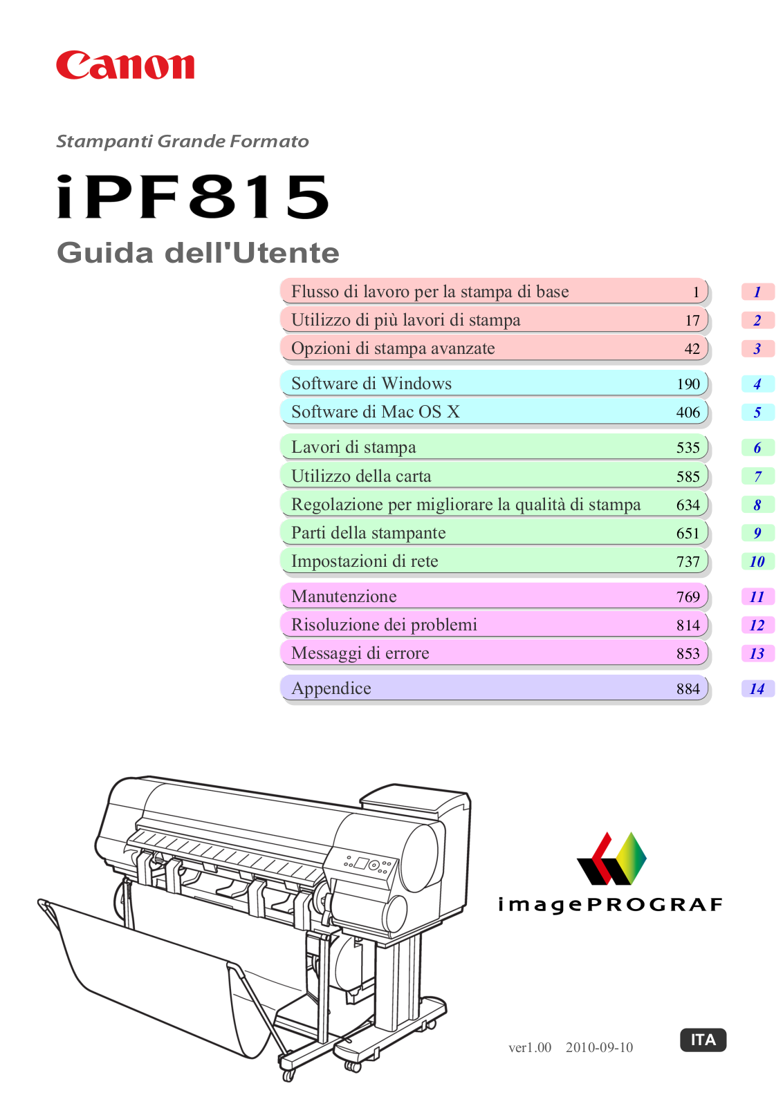 Canon IMAGEPROGRAF IPF815 User Manual