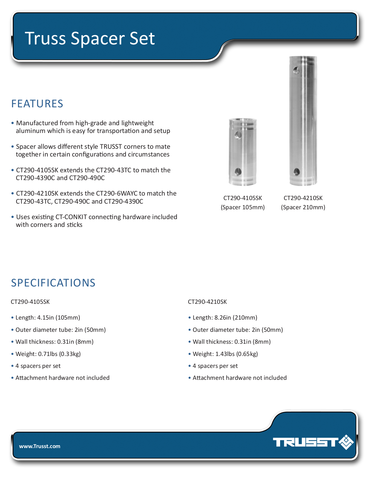 Trusst CT290-4105SK User Manual