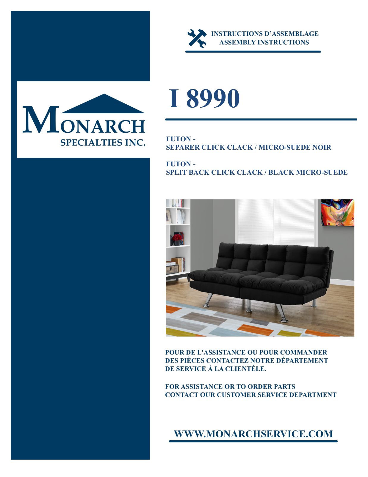 Monarch I8990 Assembly Guide