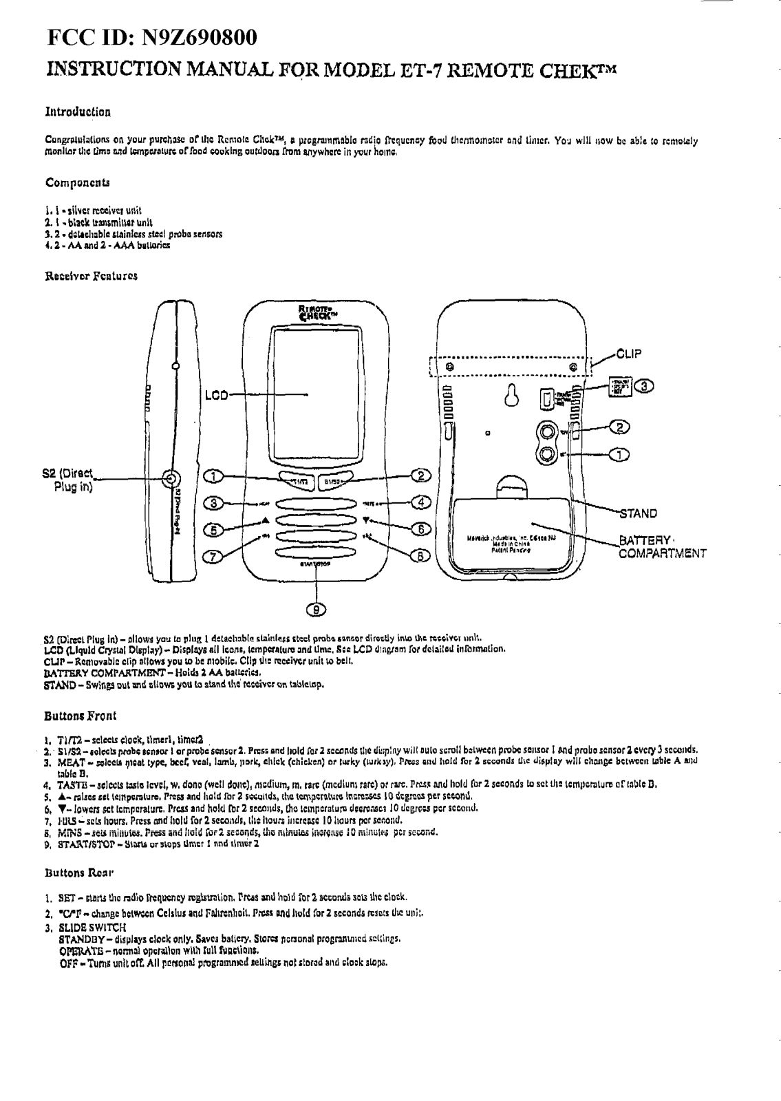 Ewig Macao Commercial Offshore 690800 User Manual