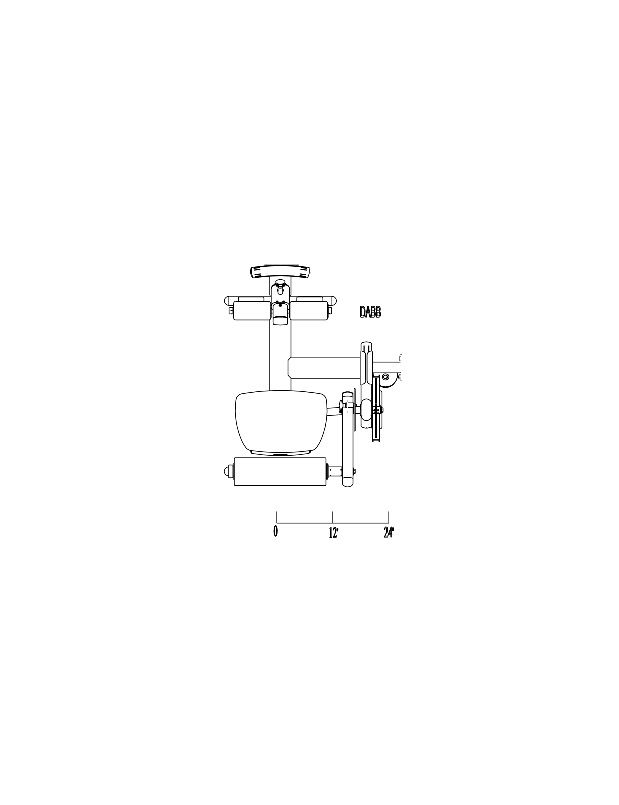 Body Solid DABBS Top View Schematics