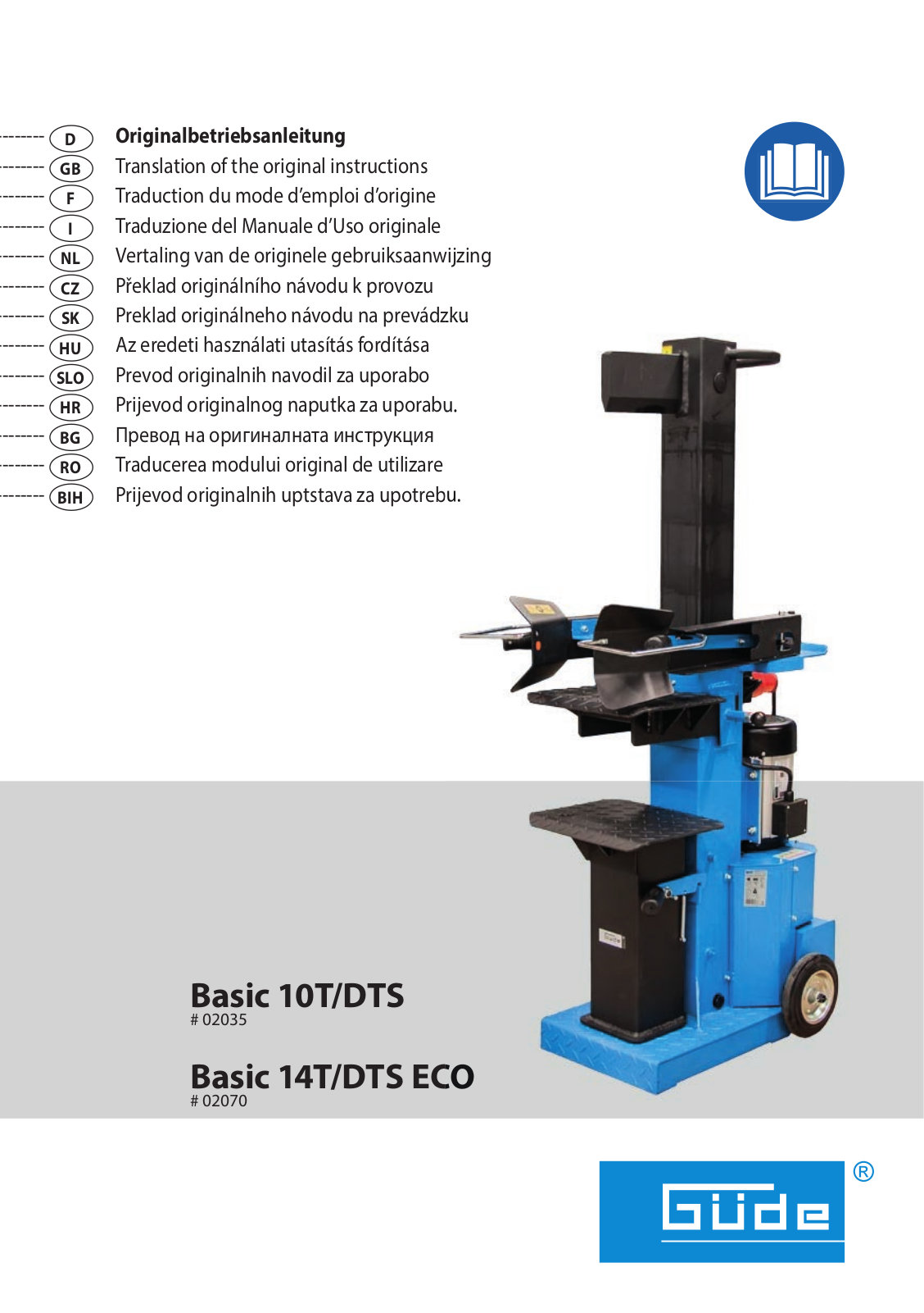 Güde 14T-DTS Eco, 10T-DTS User Manual