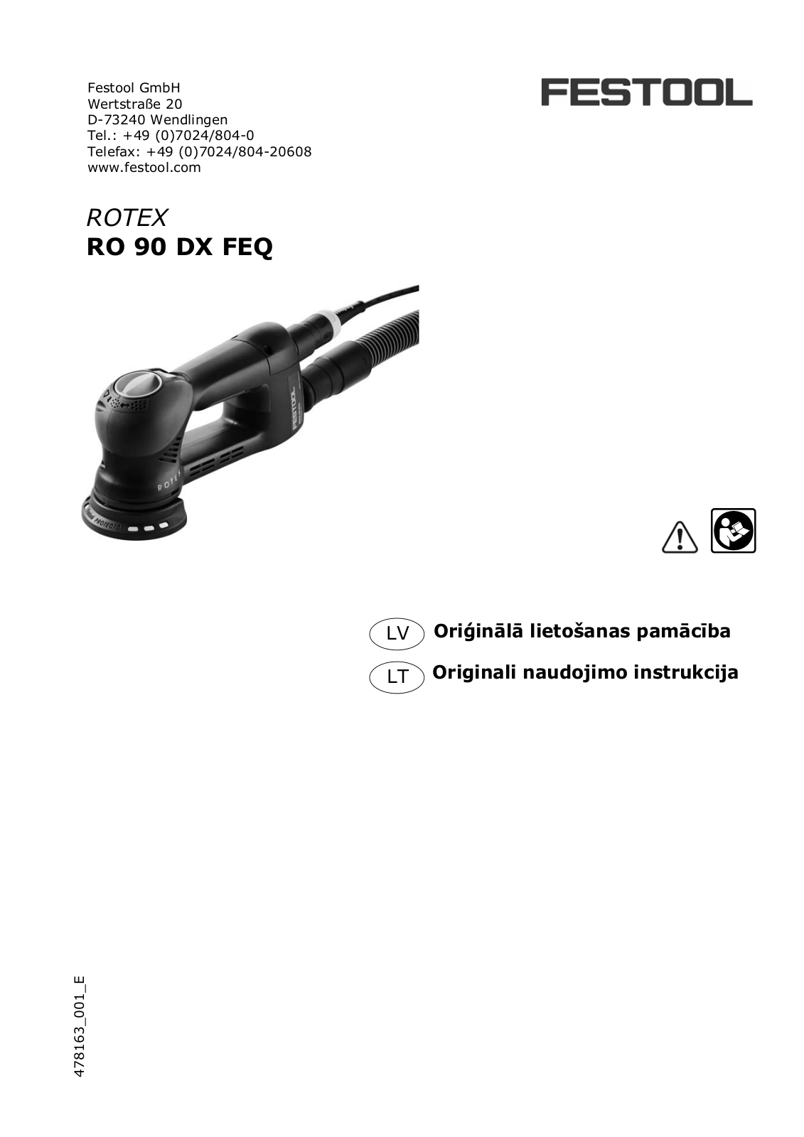 Festool RO 90 DX FEQ User Manual