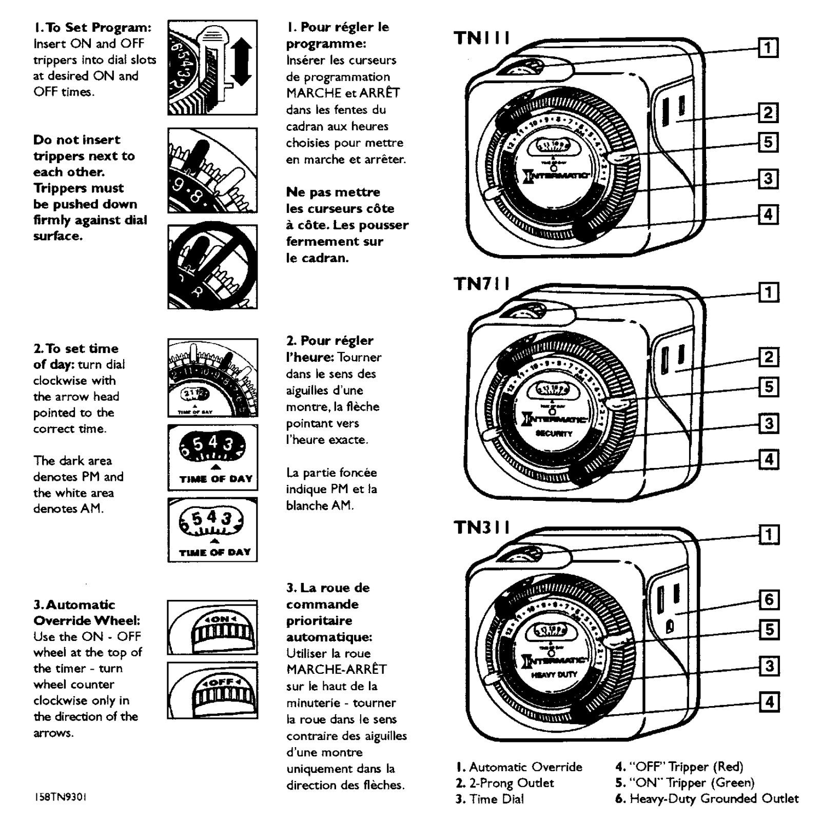 Intermatic TN311C, TN111C, TN711C User Manual