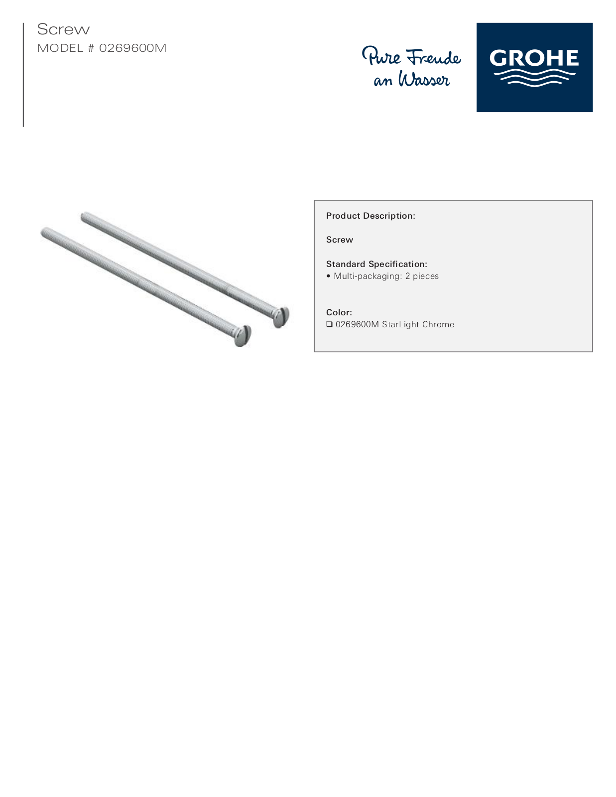 GROHE GRH5267 Installation & Assembly - ManualMachine.com