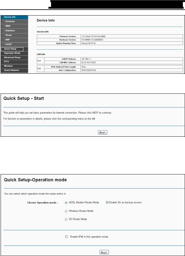 TP Link TDW8968V3 User Manual