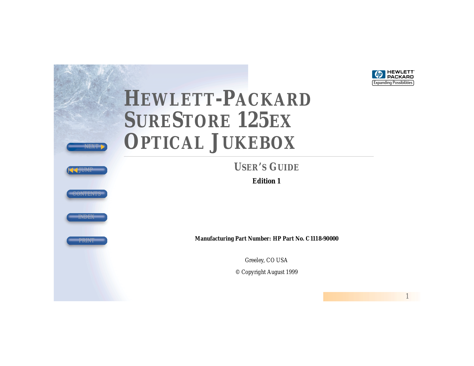 HP SURESTORE FC10 User Manual