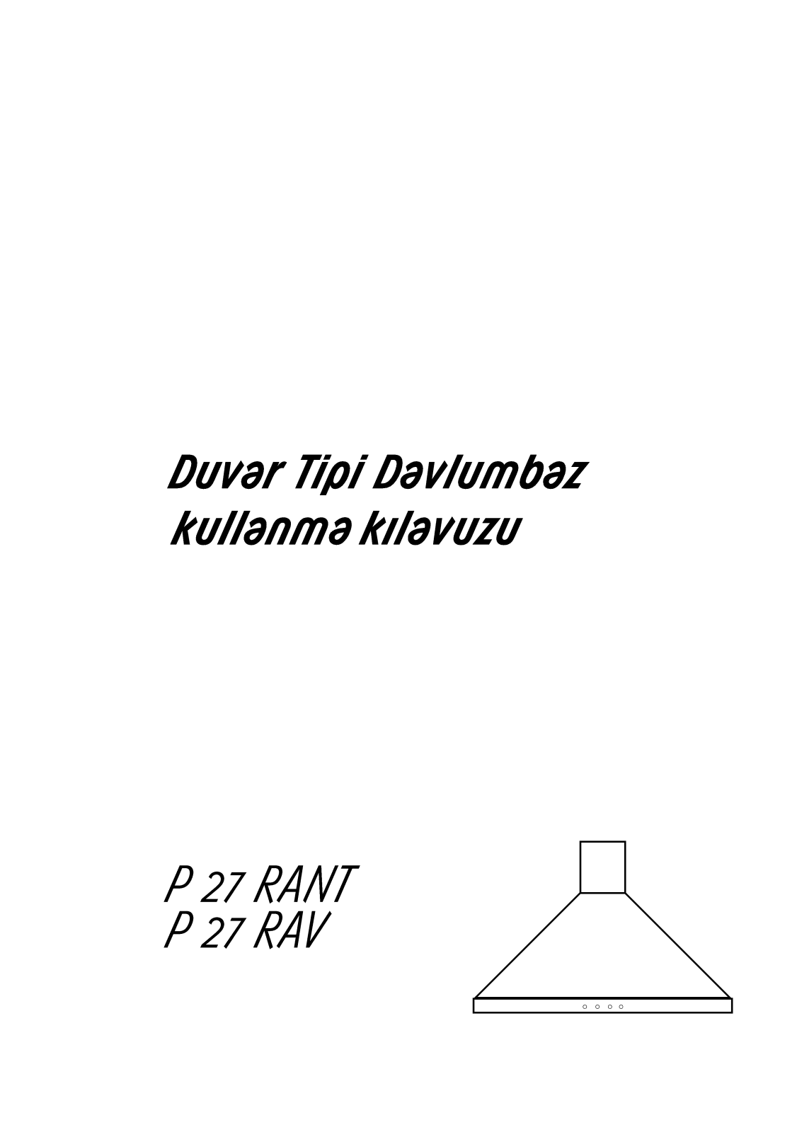 Arçelik P27RANT, P27RAV User manual - ManualMachine.com