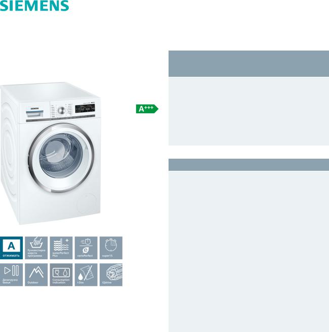 Siemens WM16W640OE User Manual