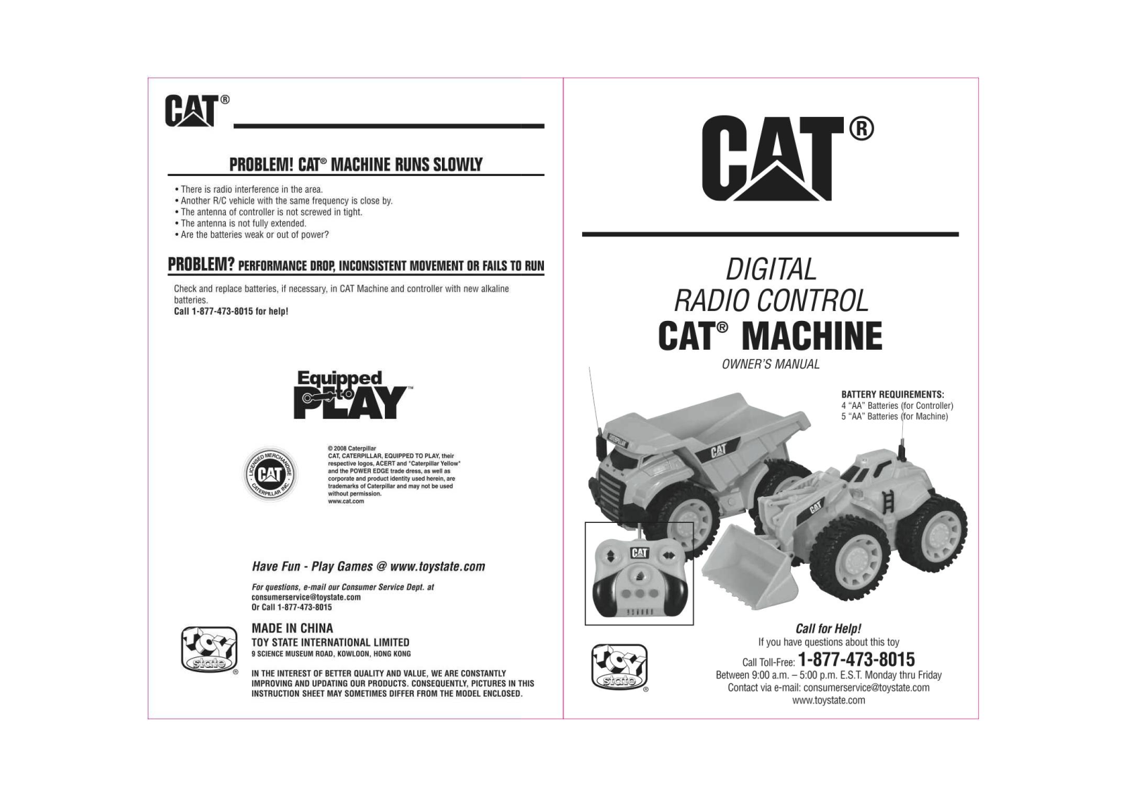 Toy State RCC630 User Manual