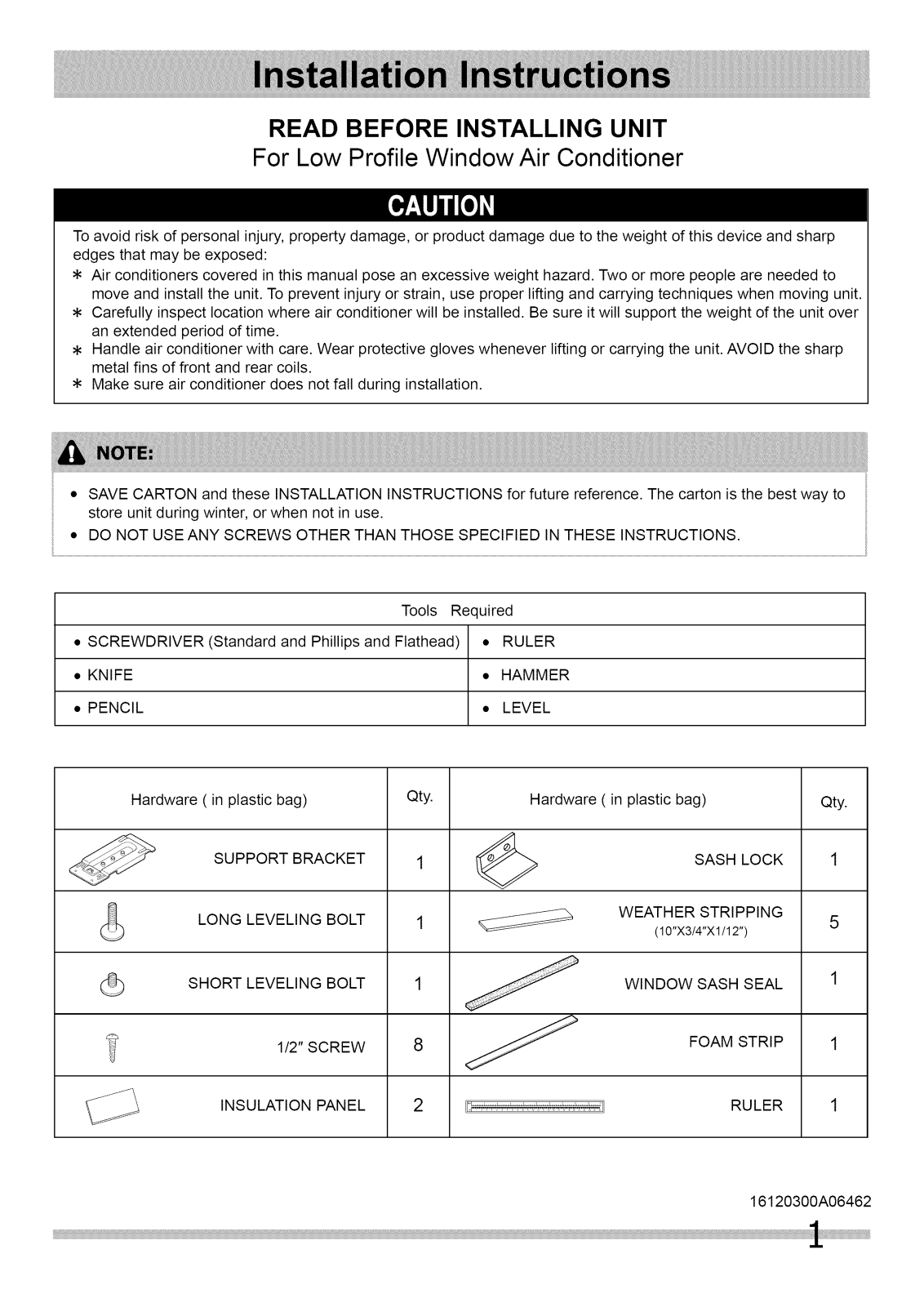 Kenmore Elite 25377062610 Installation Guide