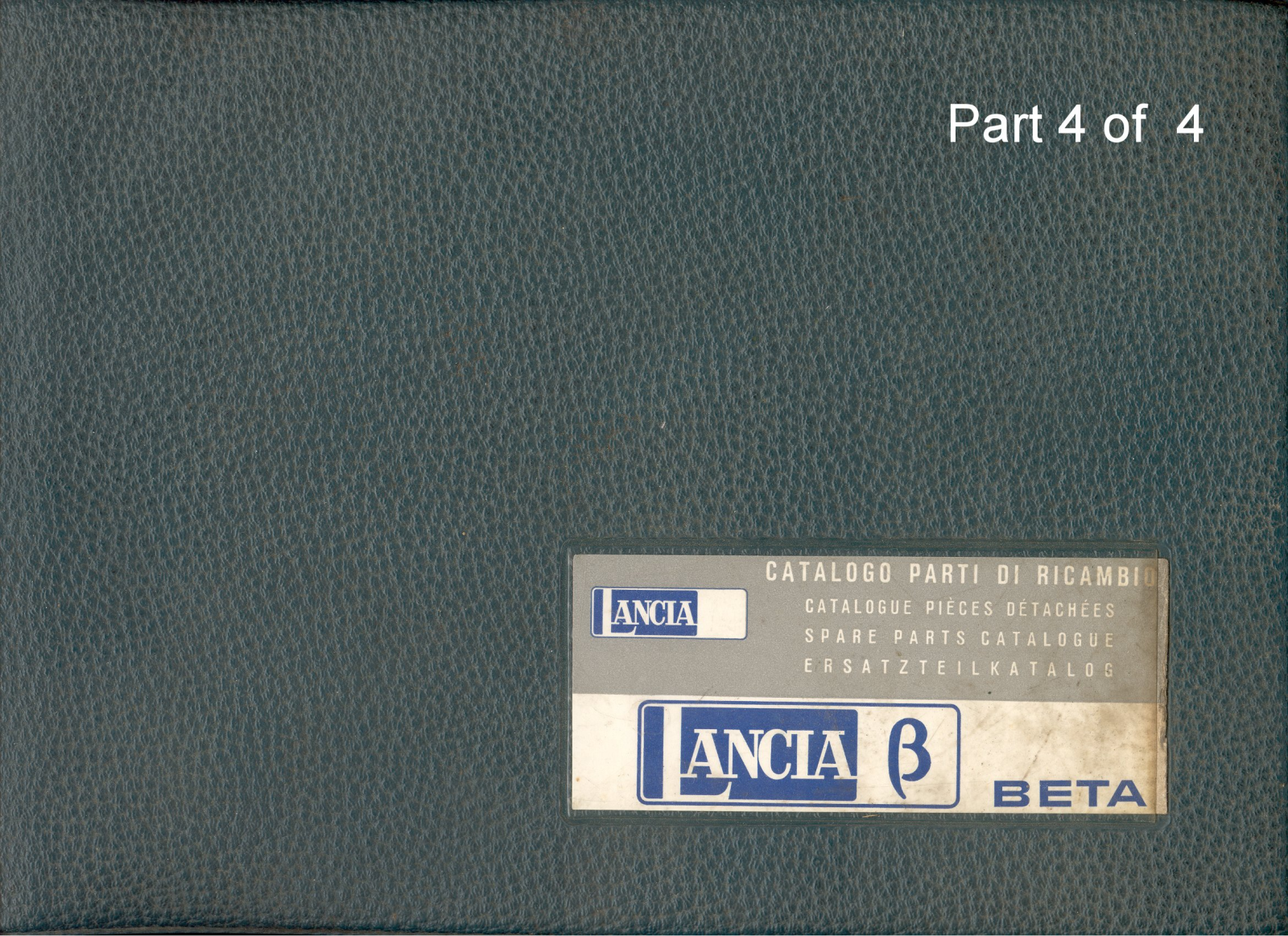 Lancia Beta User Manual