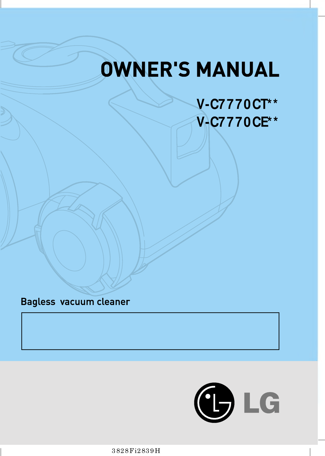 Lg V-C7770CEQG, V-C7770CEQR Owners Manual